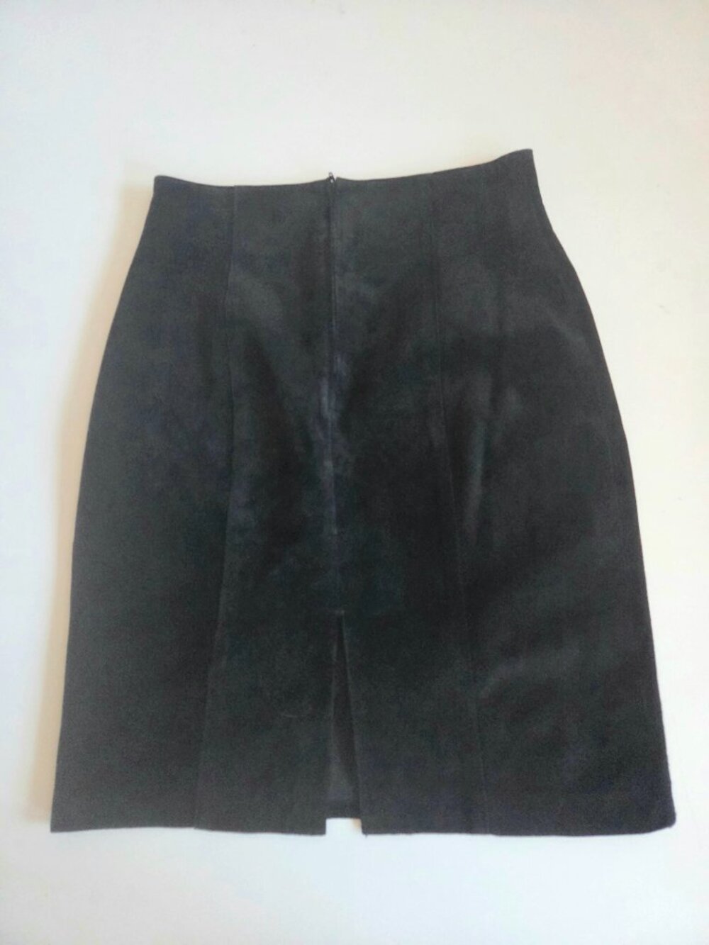 Danier Suede Leather Black Pencil Skirt Office Business - Picture 2 of 6